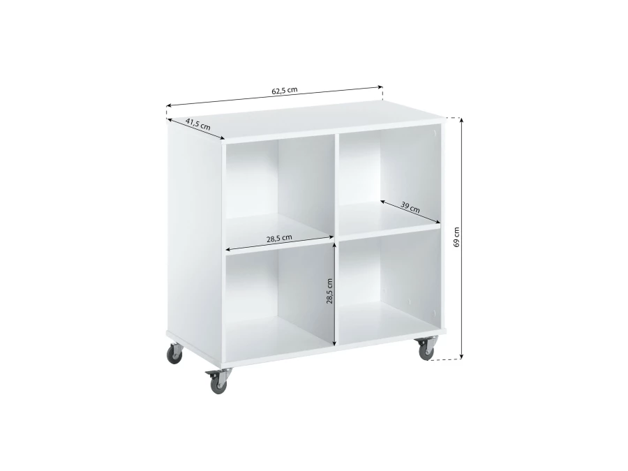 Hoppekids boekenkast op wielen - 70 cm - Afbeelding 6