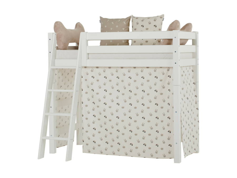 Hoppekids Pets gordijn - verhoogde halfhoogslaper 70x160 - Afbeelding 5