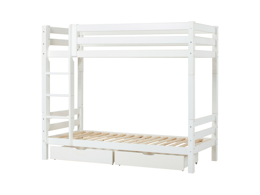 Hoppekids ECO Luxury hoog stapelbed 90x200 - rechte ladder - luxe bodems - Afbeelding 7