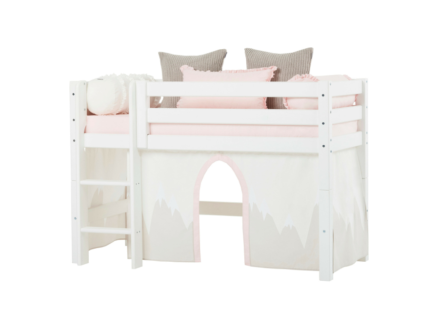 Hoppekids Winter Wonderland rond kussen - wit - Afbeelding 5
