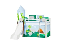 Hoppekids Dinosaur gordijn - halfhoog en stapelbed 70x160 - Afbeelding 6