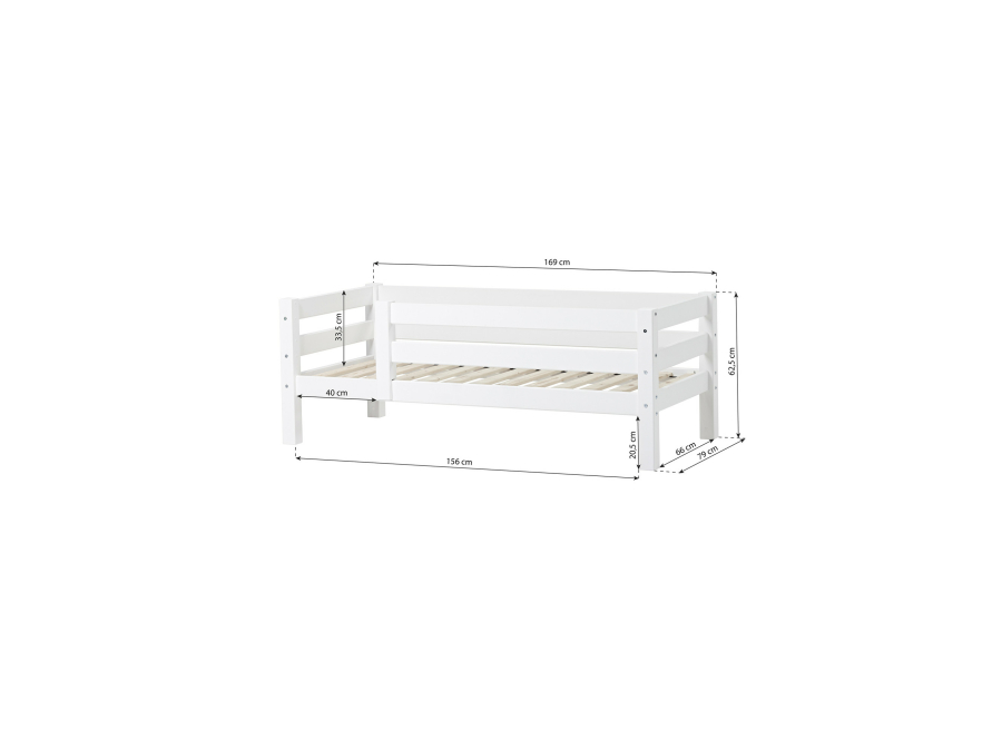 Hoppekids ECO Luxury juniorbed met 3/4 uitvalbeschermer 70x160 - Afbeelding 9