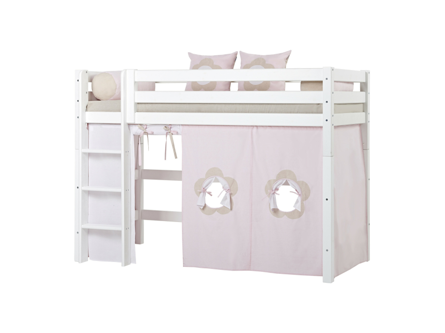 Hoppekids Fairytale Flower gordijn - verhoogde halfhoogslaper 90x200 - Afbeelding 4