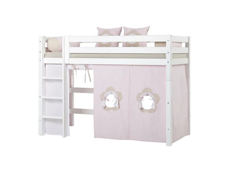 Hoppekids Fairytale Flower gordijn - verhoogde halfhoogslaper 90x200 - Afbeelding 4
