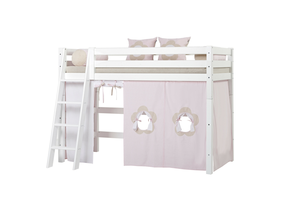Hoppekids Fairytale Flower gordijn - verhoogde halfhoogslaper 90x200 - Afbeelding 6