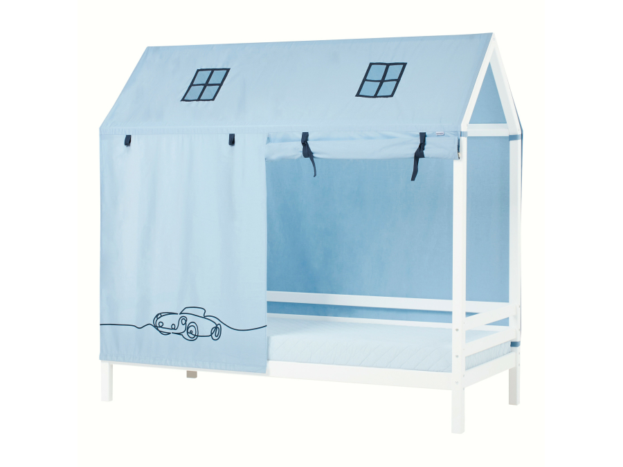Hoppekids CARS textiel - huisbed 90x200