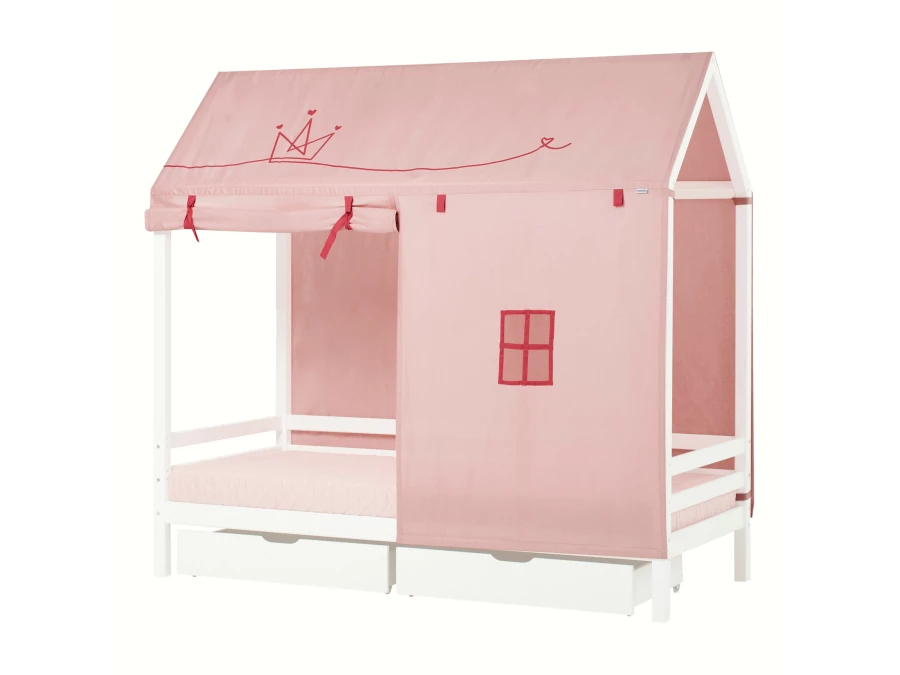 Hoppekids Princess textiel - huisbed 90x200