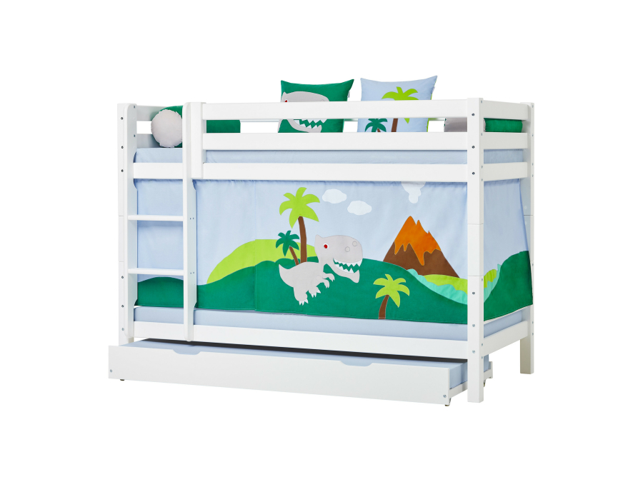 Hoppekids Dinosaur gordijn - halfhoog en stapelbed 90x200 - Afbeelding 6