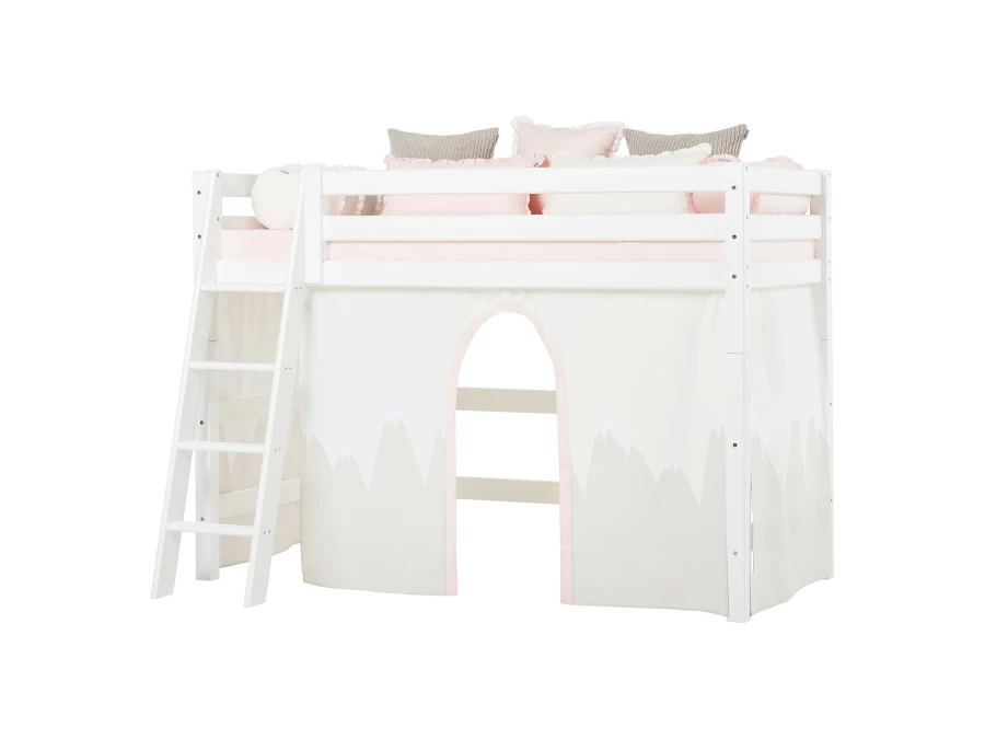 Hoppekids Winter Wonderland gordijn - verhoogde halfhoogslaper 90x200 - Afbeelding 6