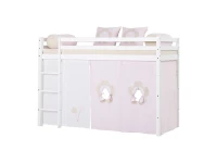 Hoppekids Fairytale Flower gordijn - verhoogde halfhoogslaper 90x200 - Afbeelding 2