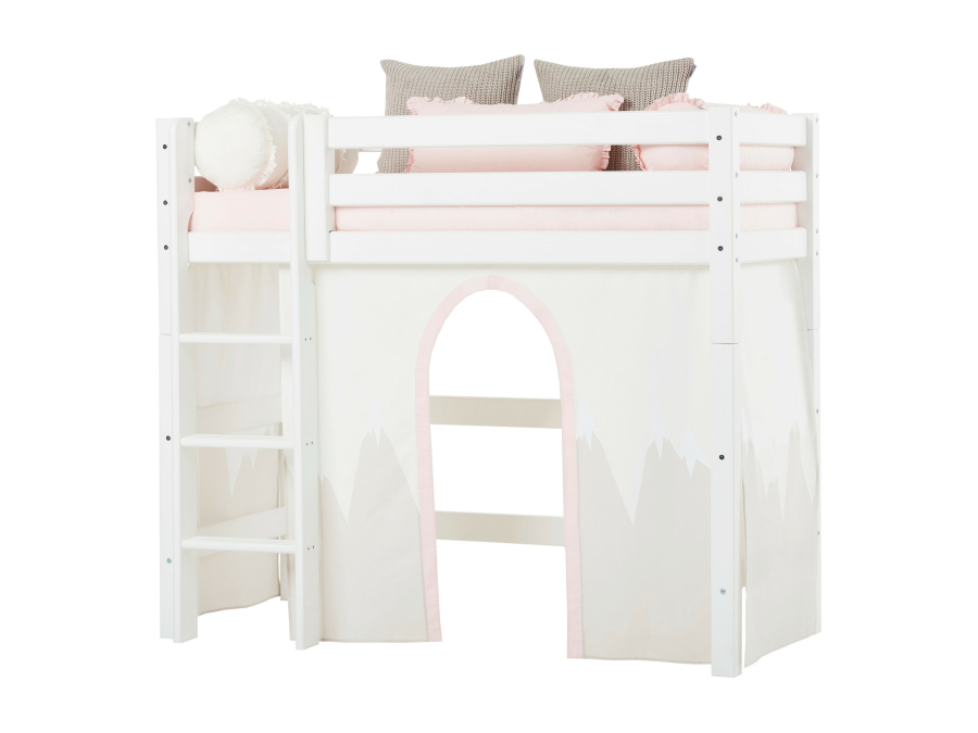 Hoppekids Winter Wonderland gordijn - verhoogde halfhoogslaper 70x160 - Afbeelding 2