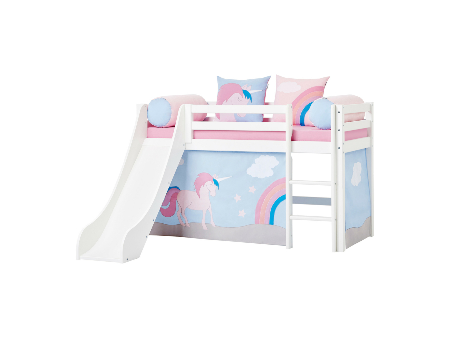 Hoppekids Unicorn gordijn - halfhoog en stapelbed 70x160 - Afbeelding 6