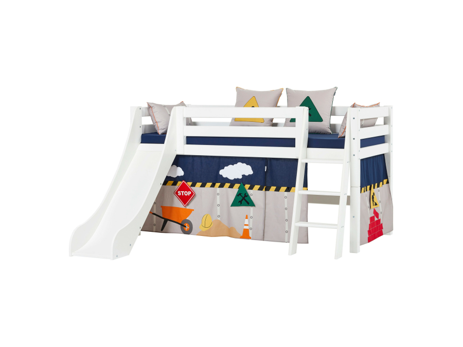 Hoppekids Construction gordijn - halfhoog en stapelbed 90x200 - Afbeelding 5