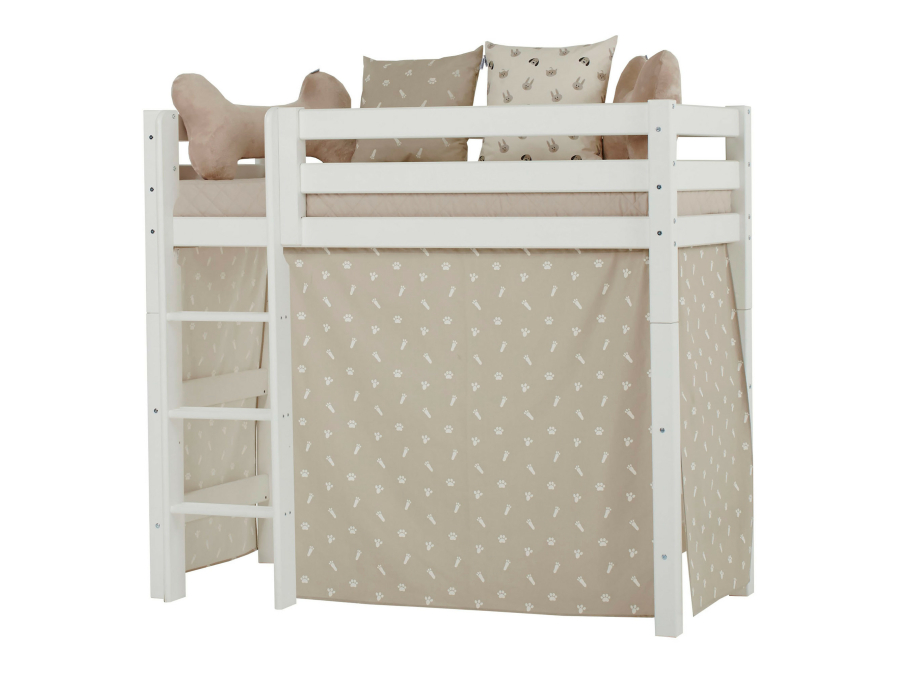 Hoppekids Pets gordijn - verhoogde halfhoogslaper 70x160 - Afbeelding 2