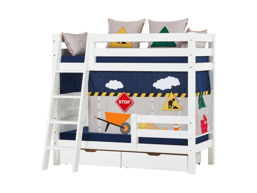 Hoppekids Construction gordijn - halfhoog en stapelbed 70x160 - Afbeelding 7