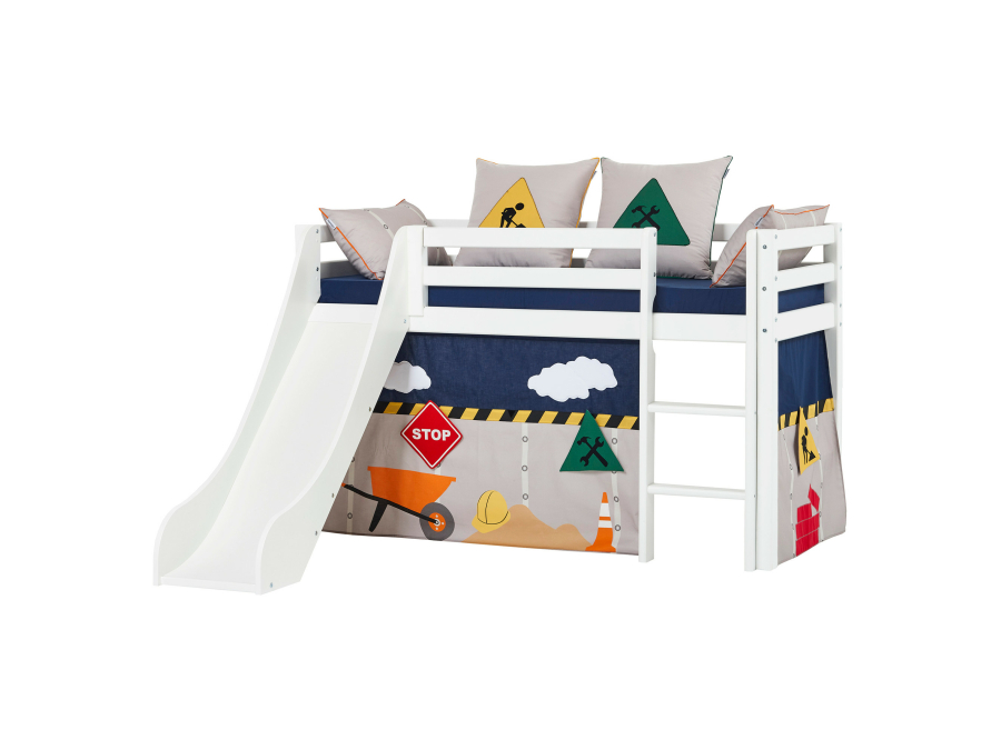 Hoppekids Construction gordijn - halfhoog en stapelbed 70x160 - Afbeelding 6