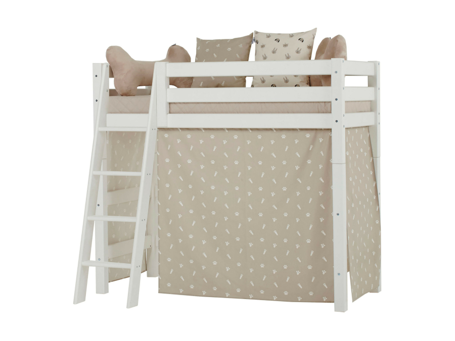Hoppekids Pets gordijn - verhoogde halfhoogslaper 70x160 - Afbeelding 4