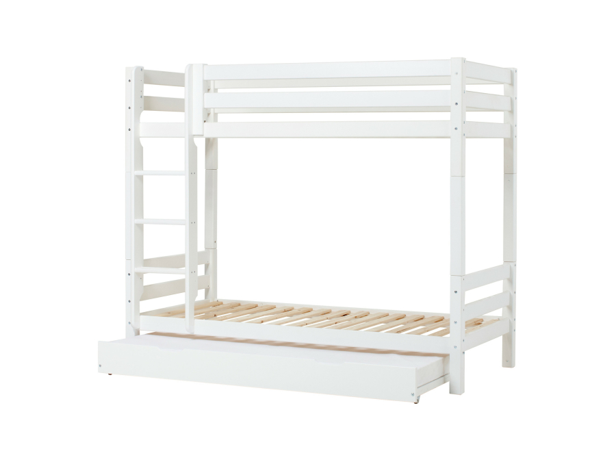 Hoppekids ECO Luxury hoog stapelbed 90x200 - rechte ladder - luxe bodems - Afbeelding 8