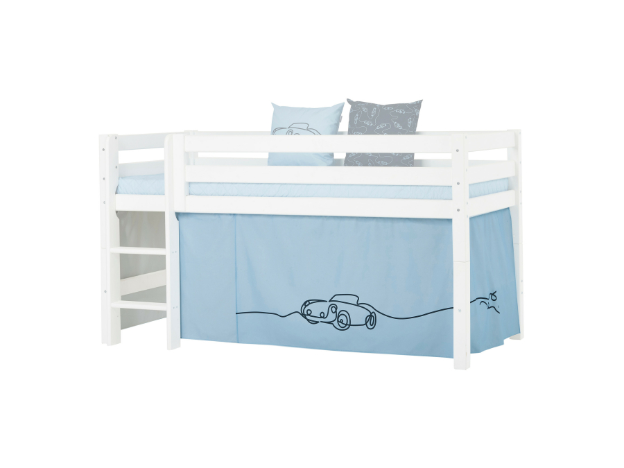 Hoppekids Cars gordijn - halfhoog en stapelbed 90x200 - Afbeelding 2