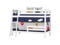 Hoppekids ECO Luxury stapelbed met uitvalbeschermer 90x200 - schuine ladder - luxe bodems - Afbeelding 4