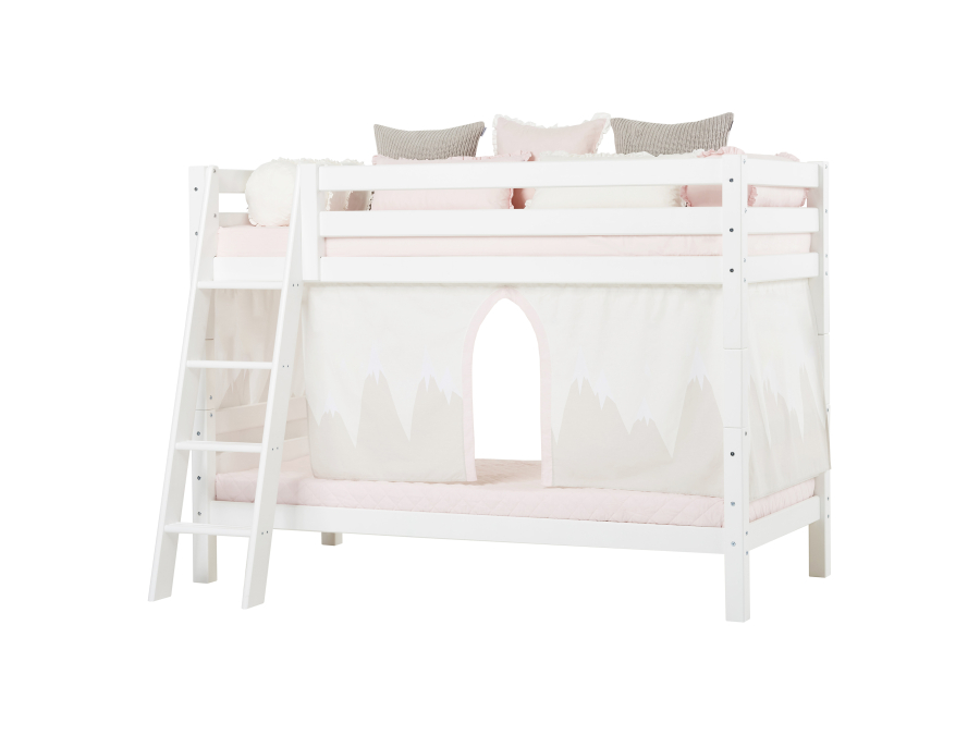 Hoppekids ECO Luxury stapelbed 90x200 - schuine ladder - luxe bodem - Afbeelding 2