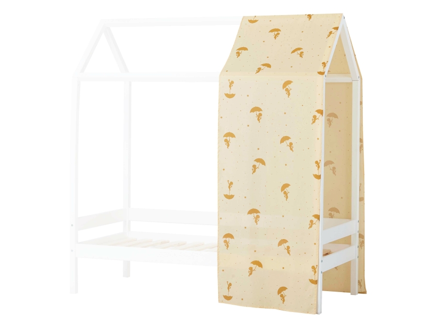 Hoppekids Ole Lukoie gordijn - huisbed 70x160 , Geel - Afbeelding 5