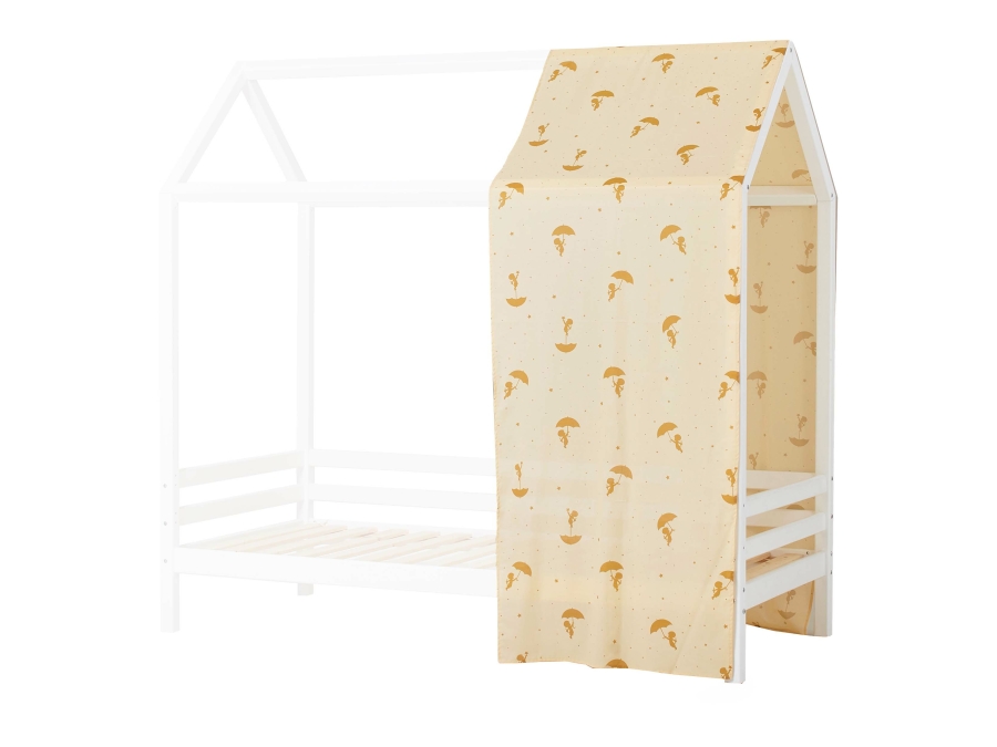 Hoppekids Ole Lukoie gordijn - huisbed 90x200 , Geel - Afbeelding 4