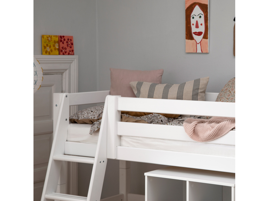 Hoppekids ECO Luxury halfhoogslaper 90x200 - schuine ladder - Afbeelding 5