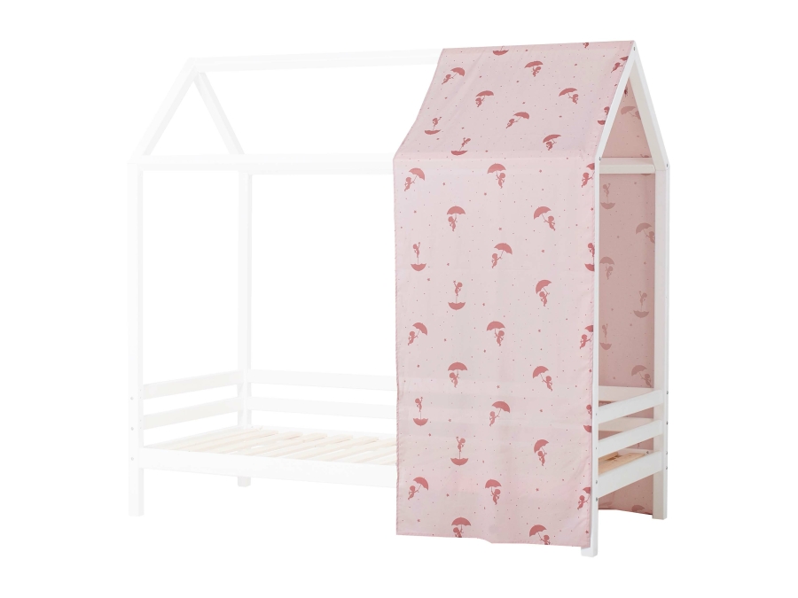 Hoppekids Ole Lukoie gordijn - huisbed 90x200 , Rood - Afbeelding 5