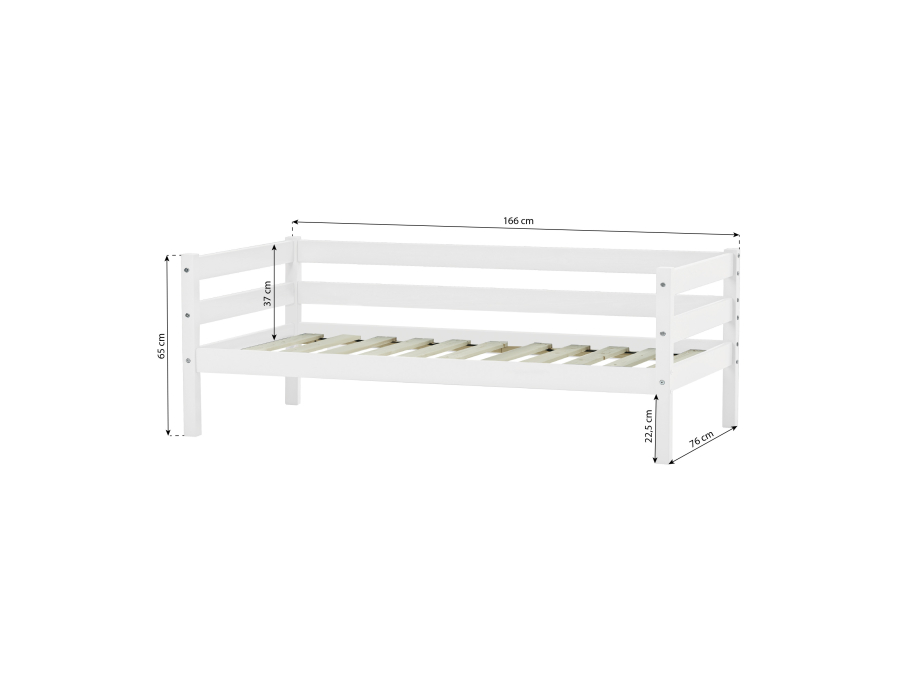 Hoppekids ECO Comfort juniorbed 70x160 - Wit - Afbeelding 7