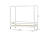 Hoppekids ECO Dream hemelbed 90x200 - wit - Afbeelding 7