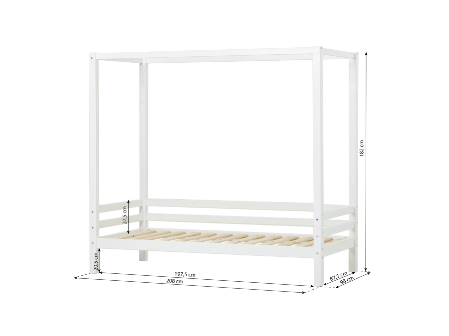 Hoppekids ECO Dream hemelbed 90x200 - wit - Afbeelding 7