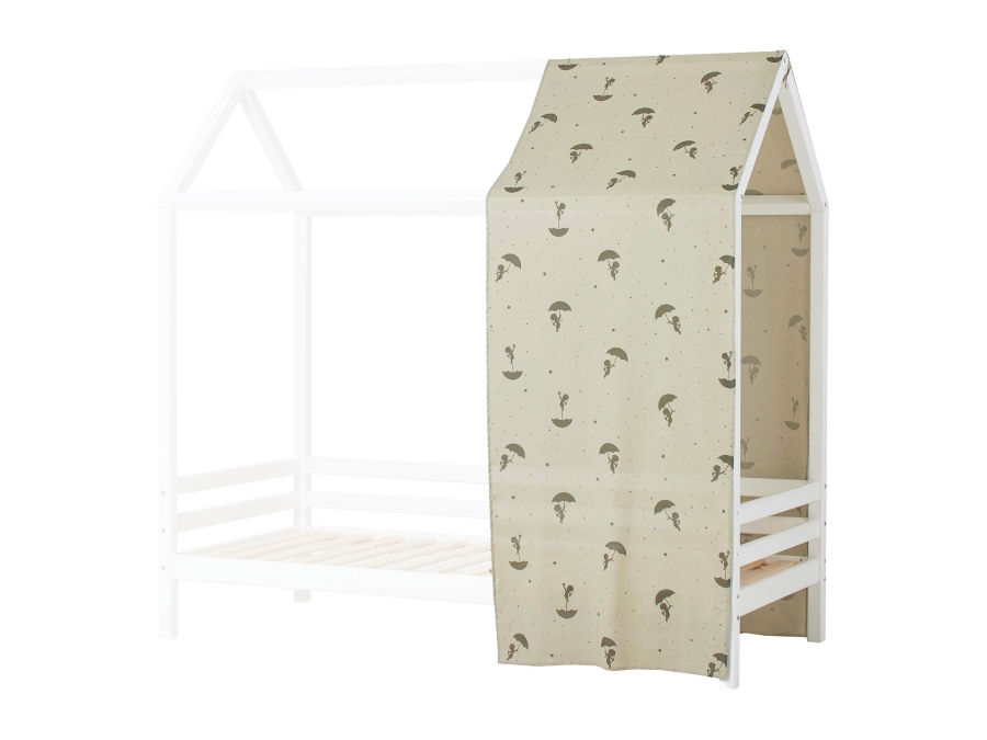 Hoppekids Ole Lukoie gordijn - huisbed 90x200 , Groen - Afbeelding 6