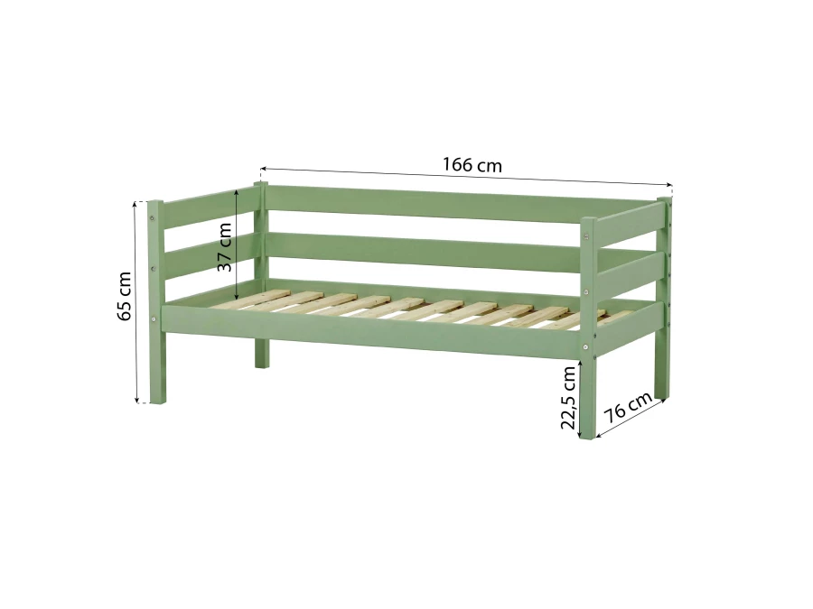 Hoppekids ECO Comfort juniorbed 70x160 - Pale Green - Afbeelding 9