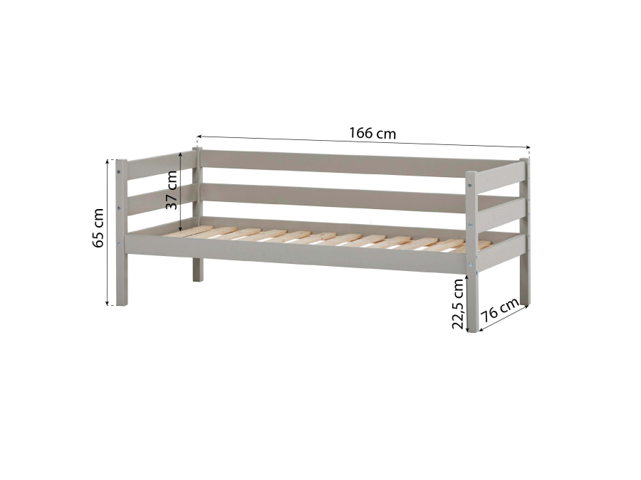 Hoppekids ECO Comfort juniorbed 70x160 - Dove Grey - Afbeelding 9