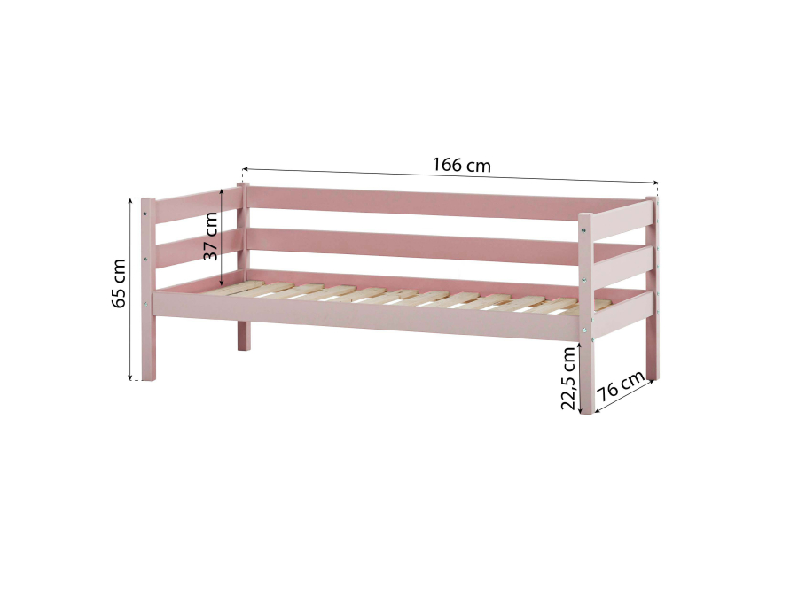 Hoppekids ECO Comfort juniorbed 70x160 - Pale Rose - Afbeelding 9