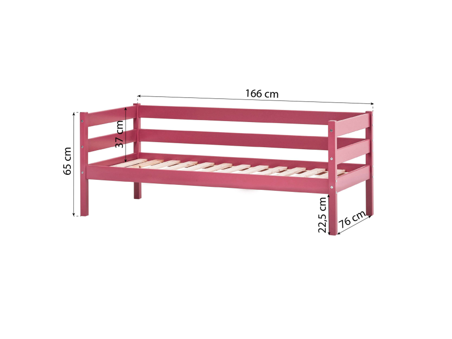 Hoppekids ECO Comfort juniorbed 70x160 - Baroque Rose - Afbeelding 8