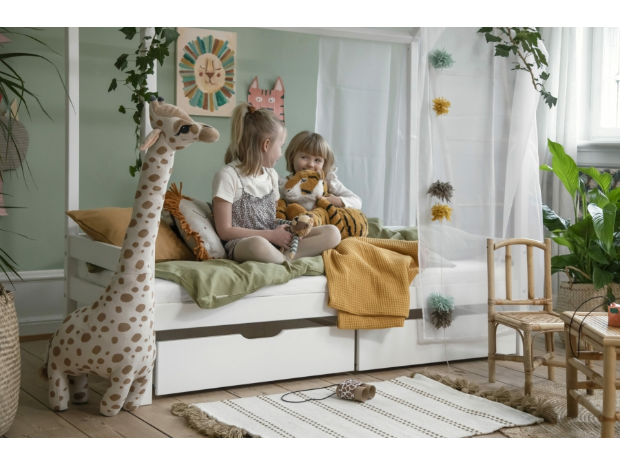 Hoppekids ECO Comfort huisbed 70x160 - Wit - Afbeelding 4