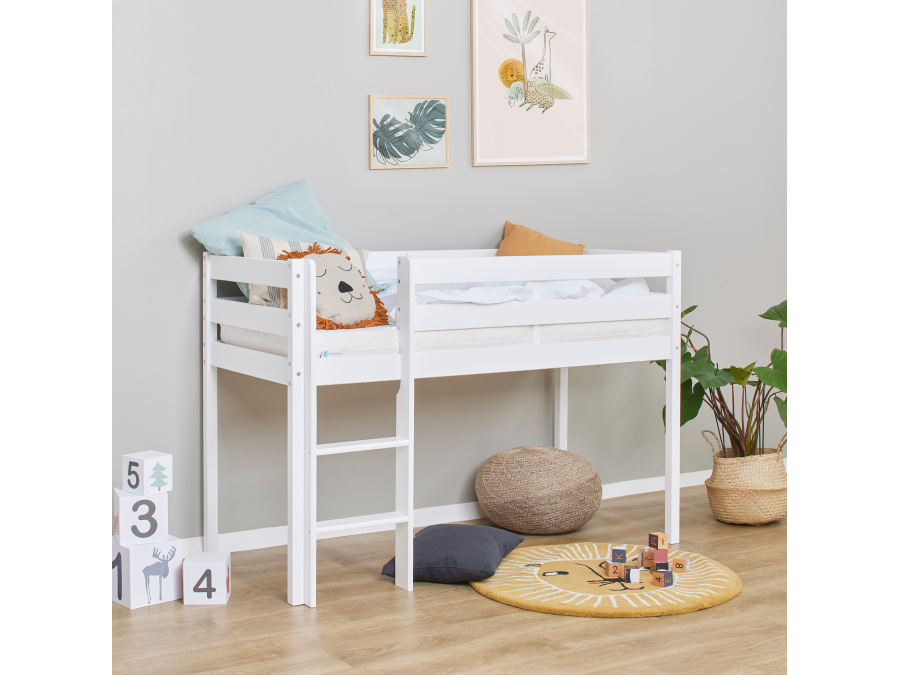 Hoppekids ECO Comfort halfhoogslaper 70x160 - Wit - Afbeelding 4