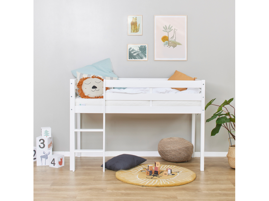 Hoppekids ECO Comfort halfhoogslaper 70x160 - Wit - Afbeelding 2