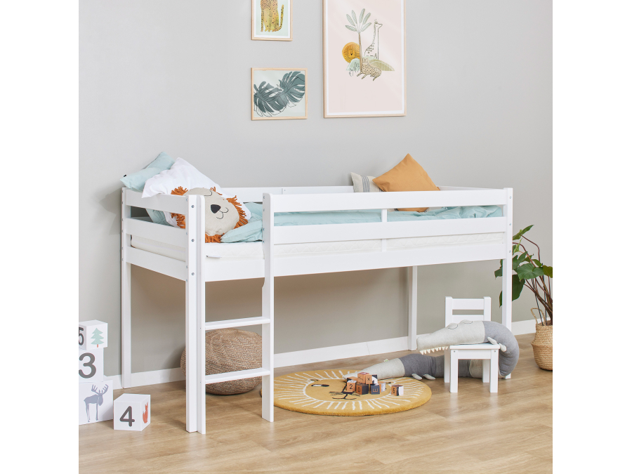 Hoppekids ECO Comfort halfhoogslaper 90x200 - Wit - Afbeelding 3