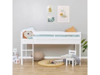 Hoppekids ECO Comfort halfhoogslaper 90x200 - Wit - Afbeelding 2