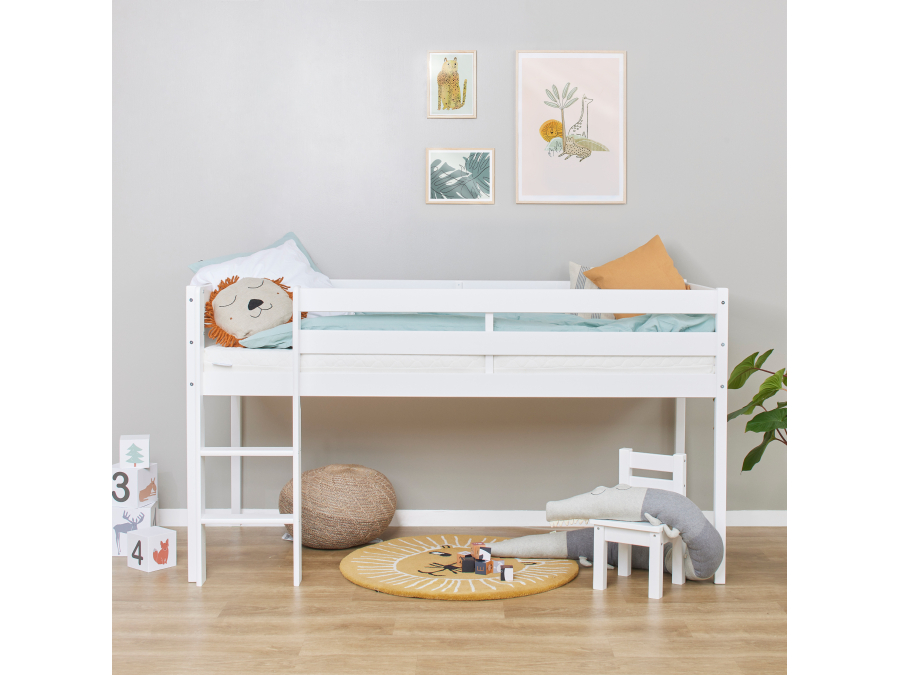 Hoppekids ECO Comfort halfhoogslaper 90x200 - Wit - Afbeelding 2