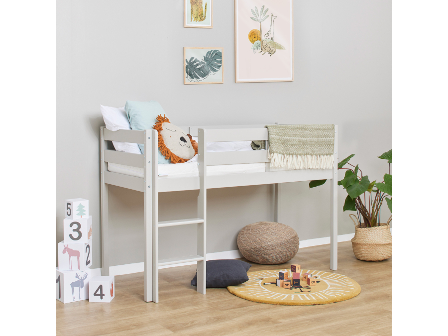 Hoppekids ECO Comfort halfhoogslaper 70x160 - Dove Grey - Afbeelding 3