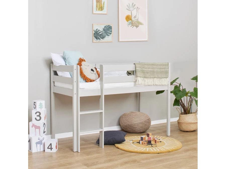 Hoppekids ECO Comfort halfhoogslaper 70x160 - Dove Grey - Afbeelding 3