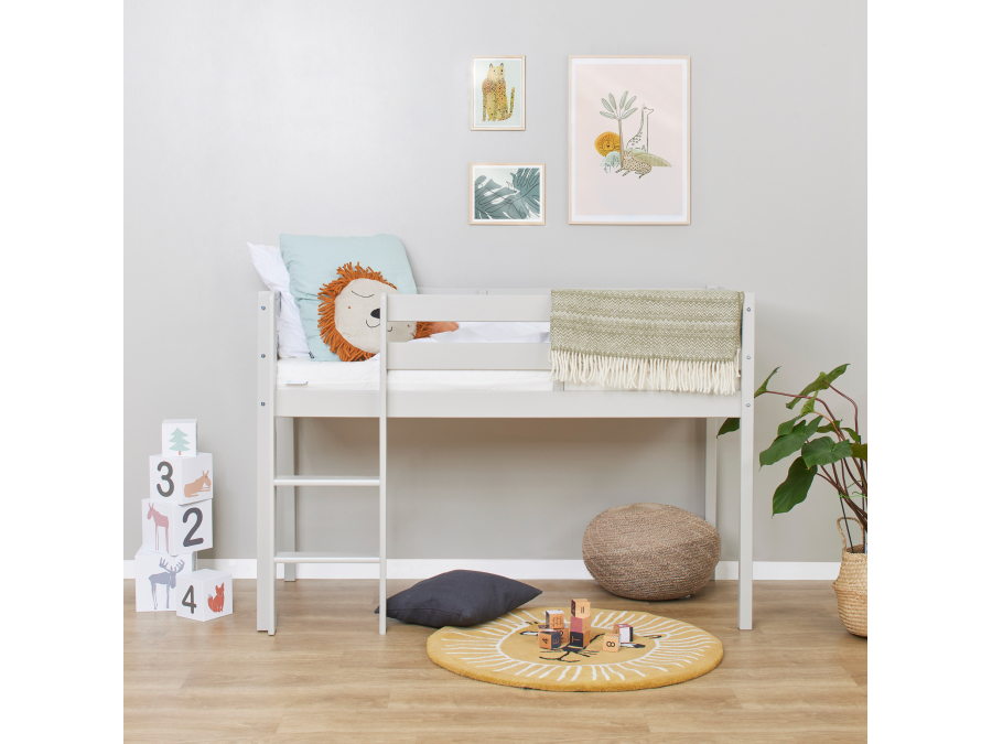 Hoppekids ECO Comfort halfhoogslaper 70x160 - Dove Grey - Afbeelding 2