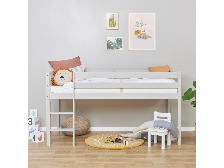 Hoppekids ECO Comfort halfhoogslaper 90x200 - Dove Grey - Afbeelding 3