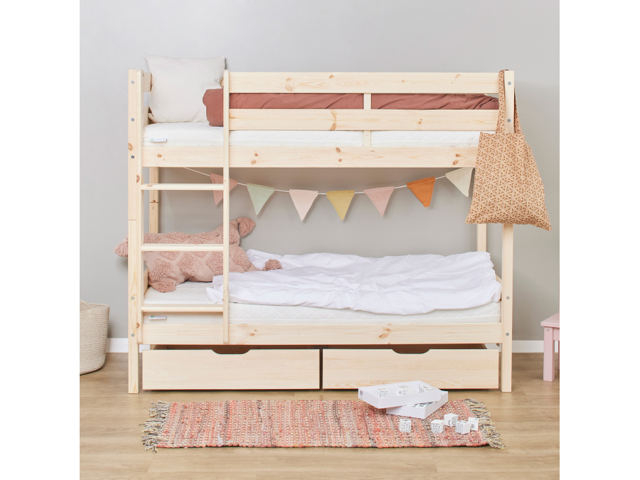 Hoppekids ECO Comfort stapelbed 70x160 - Naturel - Afbeelding 5