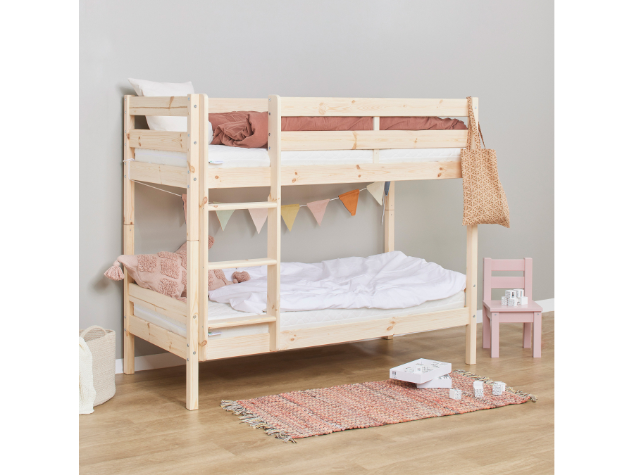Hoppekids ECO Comfort stapelbed 70x160 - Naturel - Afbeelding 3
