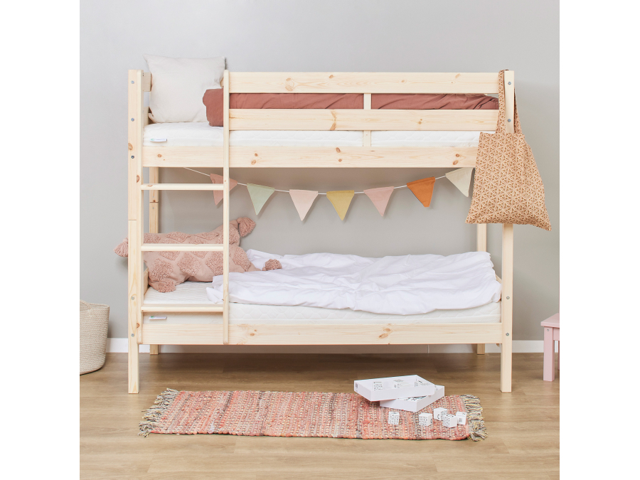 Hoppekids ECO Comfort stapelbed 70x160 - Naturel - Afbeelding 2